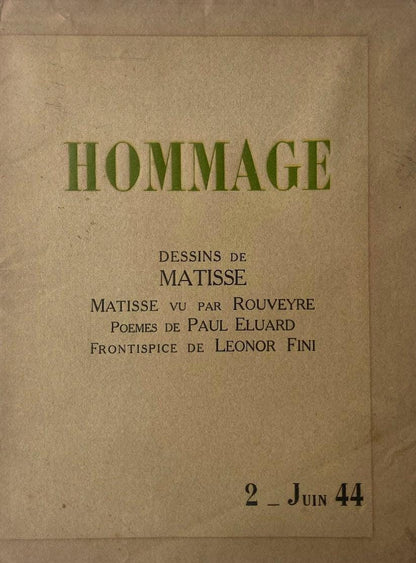 Henri Matisse, Composition, Dessins De Matisse, Hommage N2, Lithograph