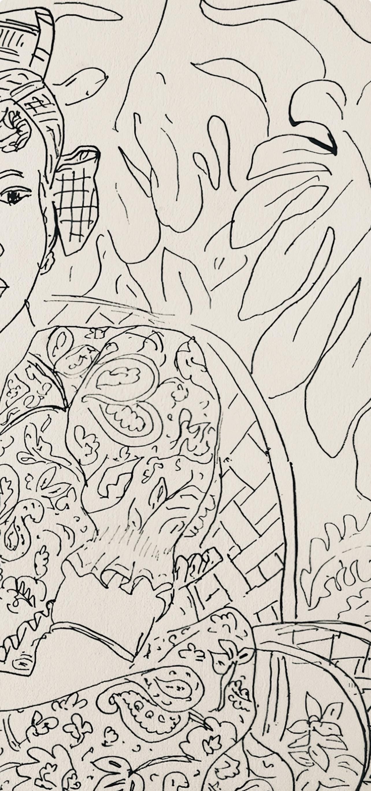 Henri Matisse, Composition, Dessins De Matisse, Hommage N2, Lithograph