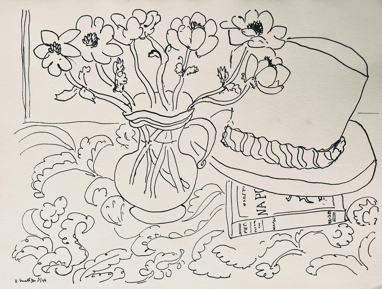 Henri Matisse, Composition, Dessins De Matisse, Hommage N2, Lithograph