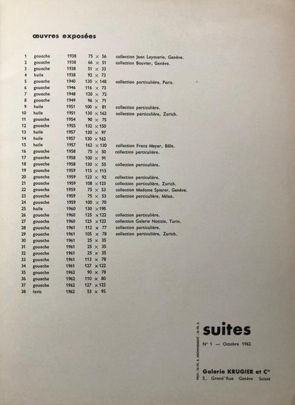 Geer Van Velde, Composition, Suites N1, Lithograph
