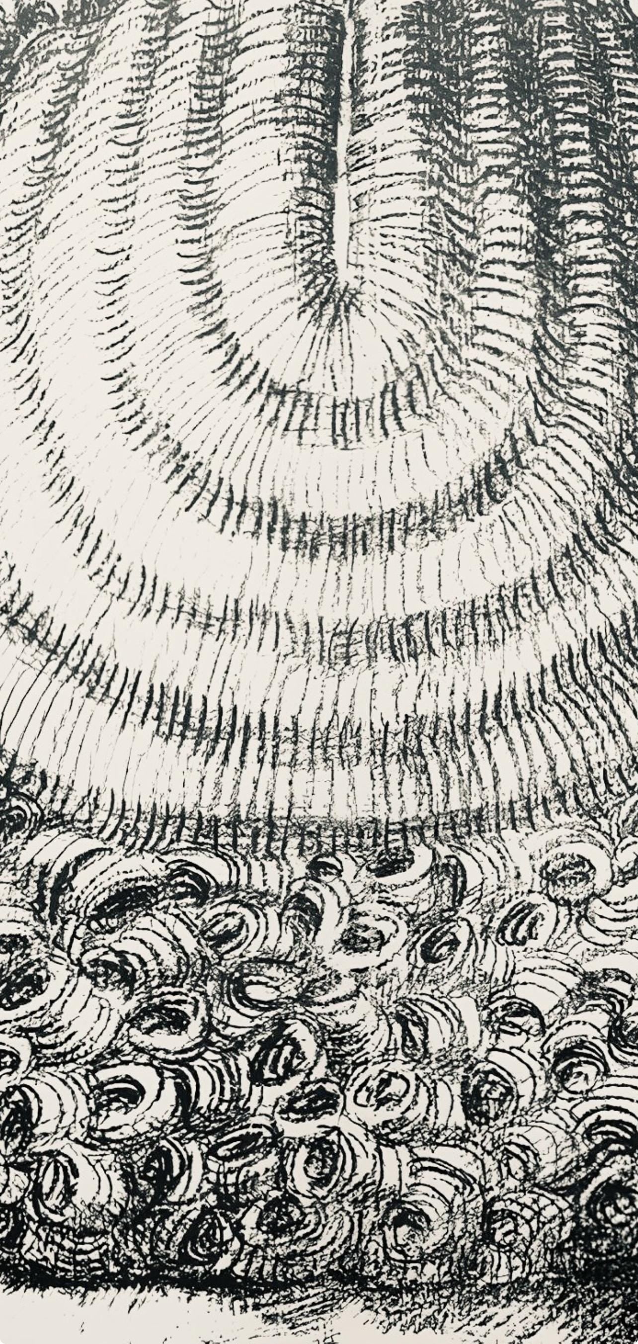 Domenico Gnoli, Composition, Suites N9, Lithograph