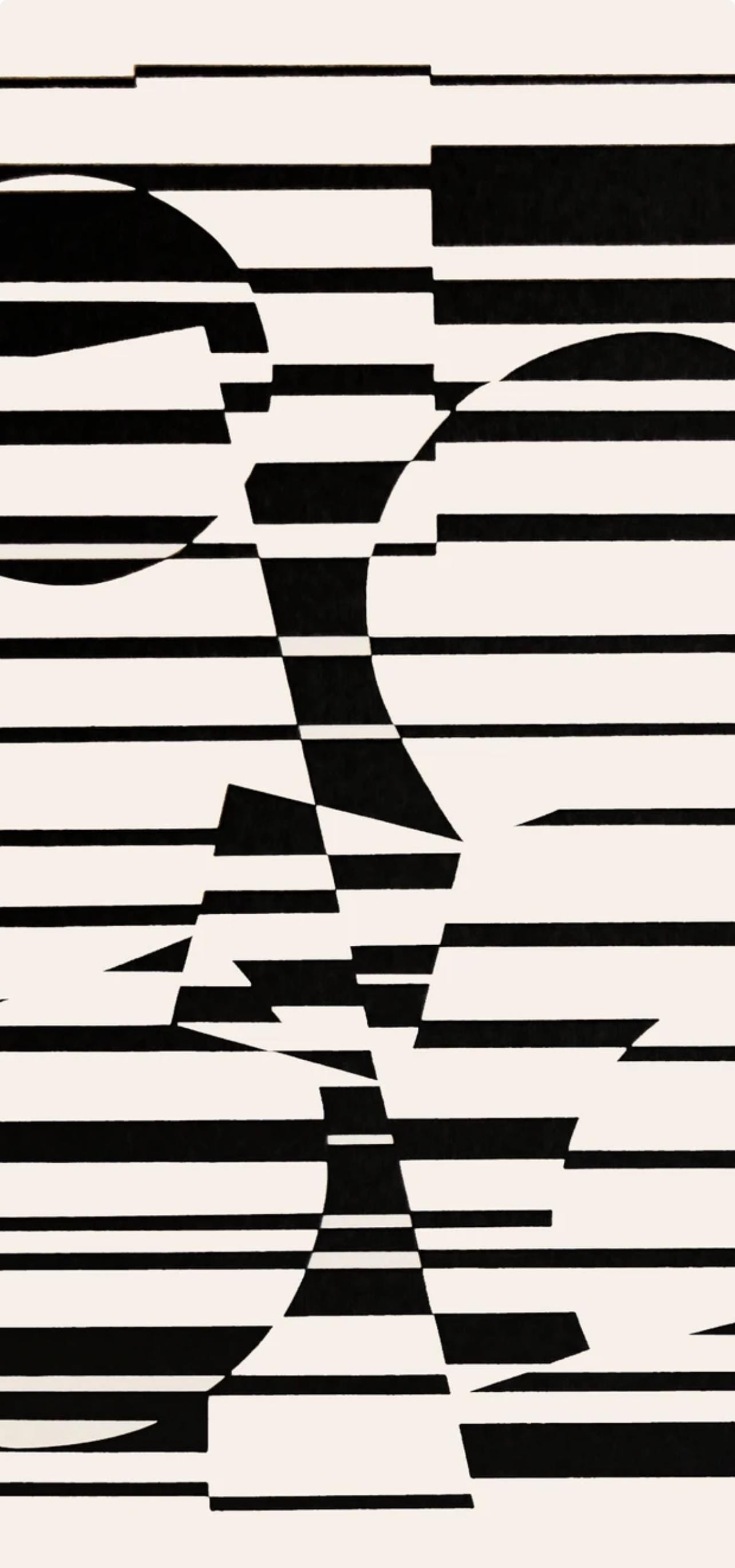 Victor Vasarely, Composition, Linaires, Hliogravure