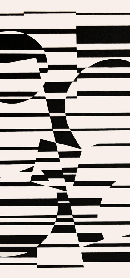 Victor Vasarely, Composition, Linaires, Hliogravure