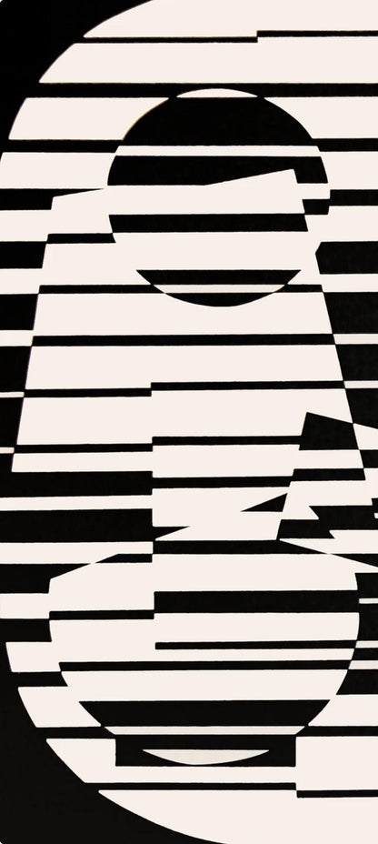 Victor Vasarely, Composition, Linaires, Hliogravure