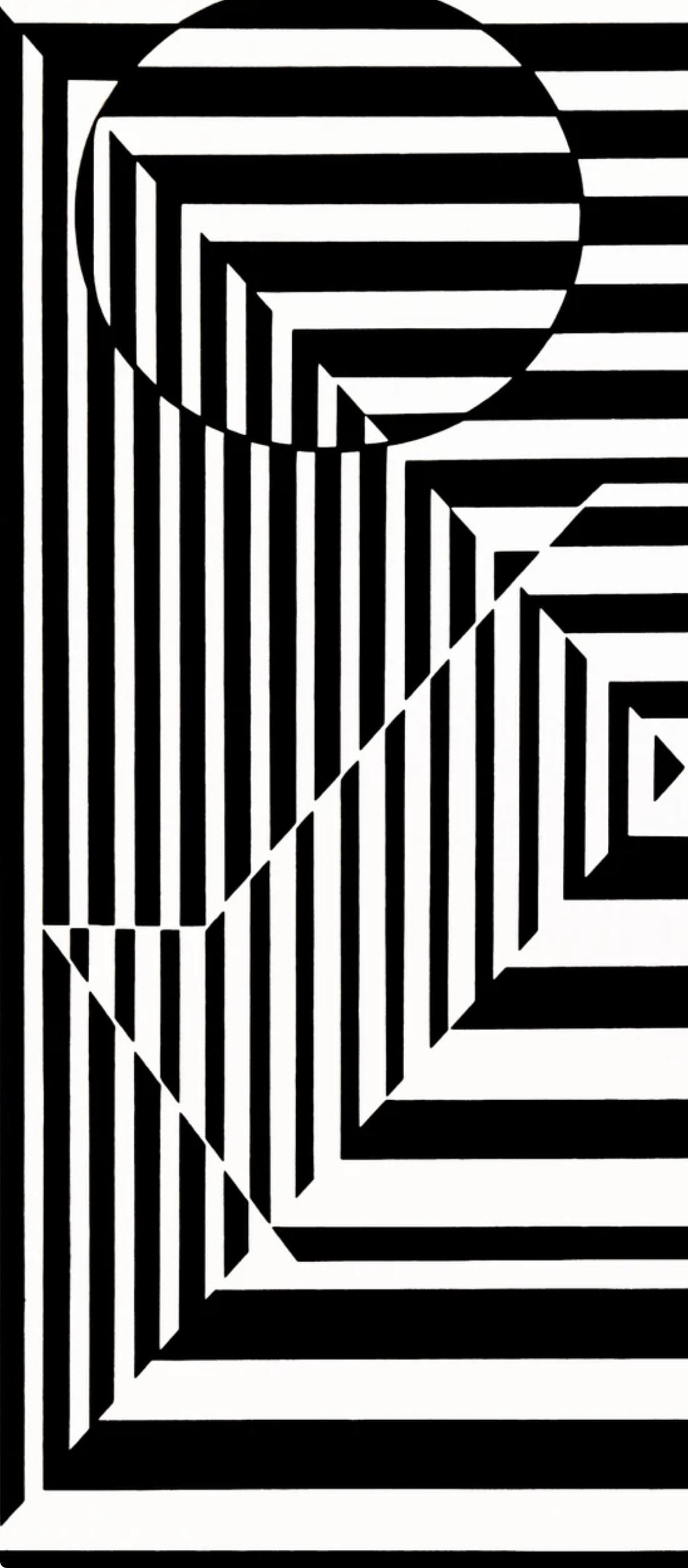 Victor Vasarely, Composition, Linaires, Hliogravure