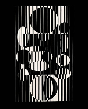 Victor Vasarely, Composition, Linaires, Hliogravure