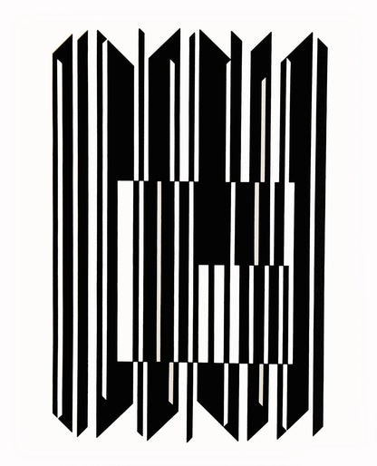 Victor Vasarely, Composition, Linaires, Hliogravure