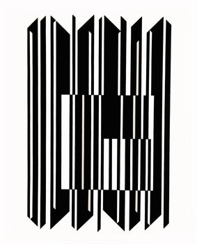 Victor Vasarely, Composition, Linaires, Hliogravure