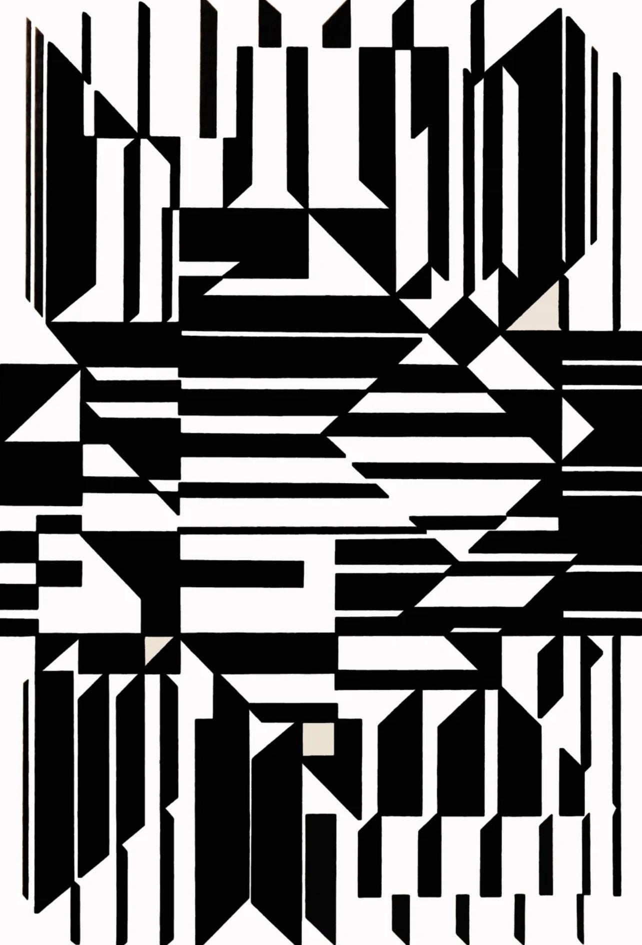Victor Vasarely, Composition, Linaires, Hliogravure