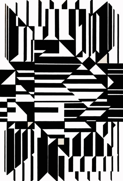 Victor Vasarely, Composition, Linaires, Hliogravure