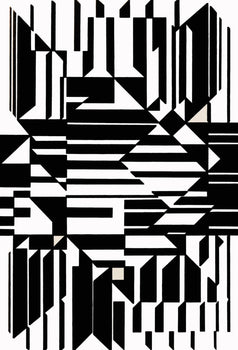 Victor Vasarely, Composition, Linaires, Hliogravure