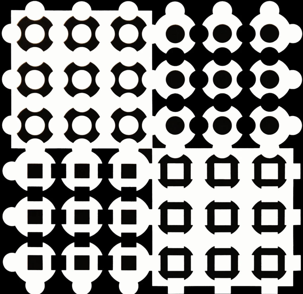 Victor Vasarely, Composition, Corpusculaires, Hliogravure
