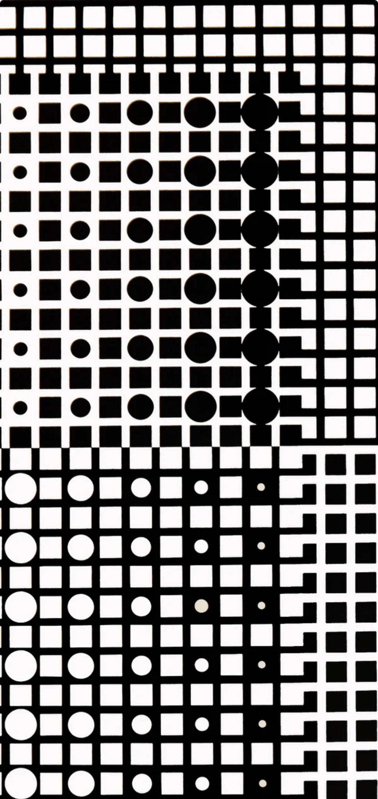 Victor Vasarely, Composition, Corpusculaires, Hliogravure