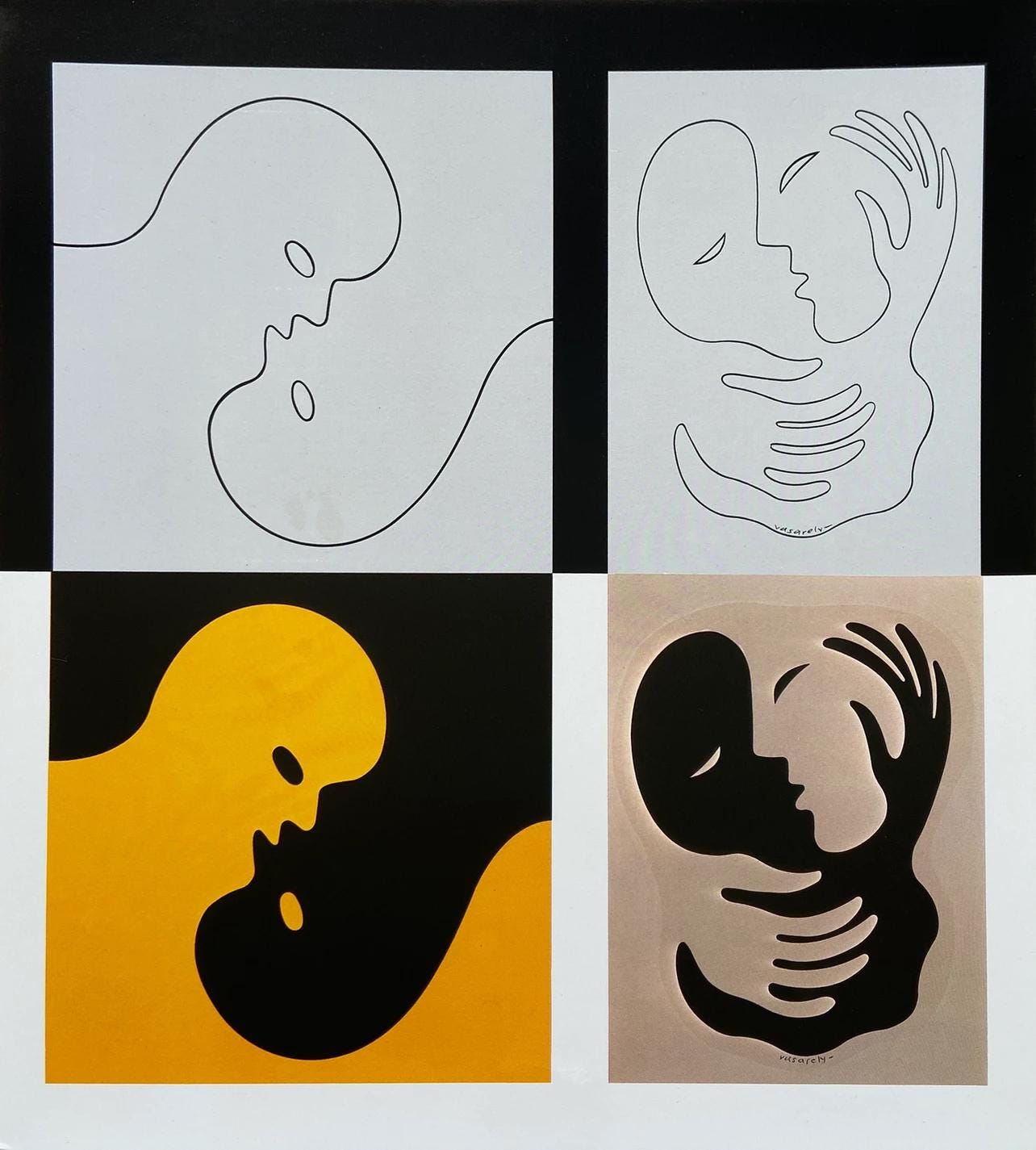 Victor Vasarely, Composition, Graphismes Iii, Hliogravure