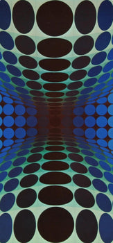 Victor Vasarely, Composition, Vega, Hliogravure