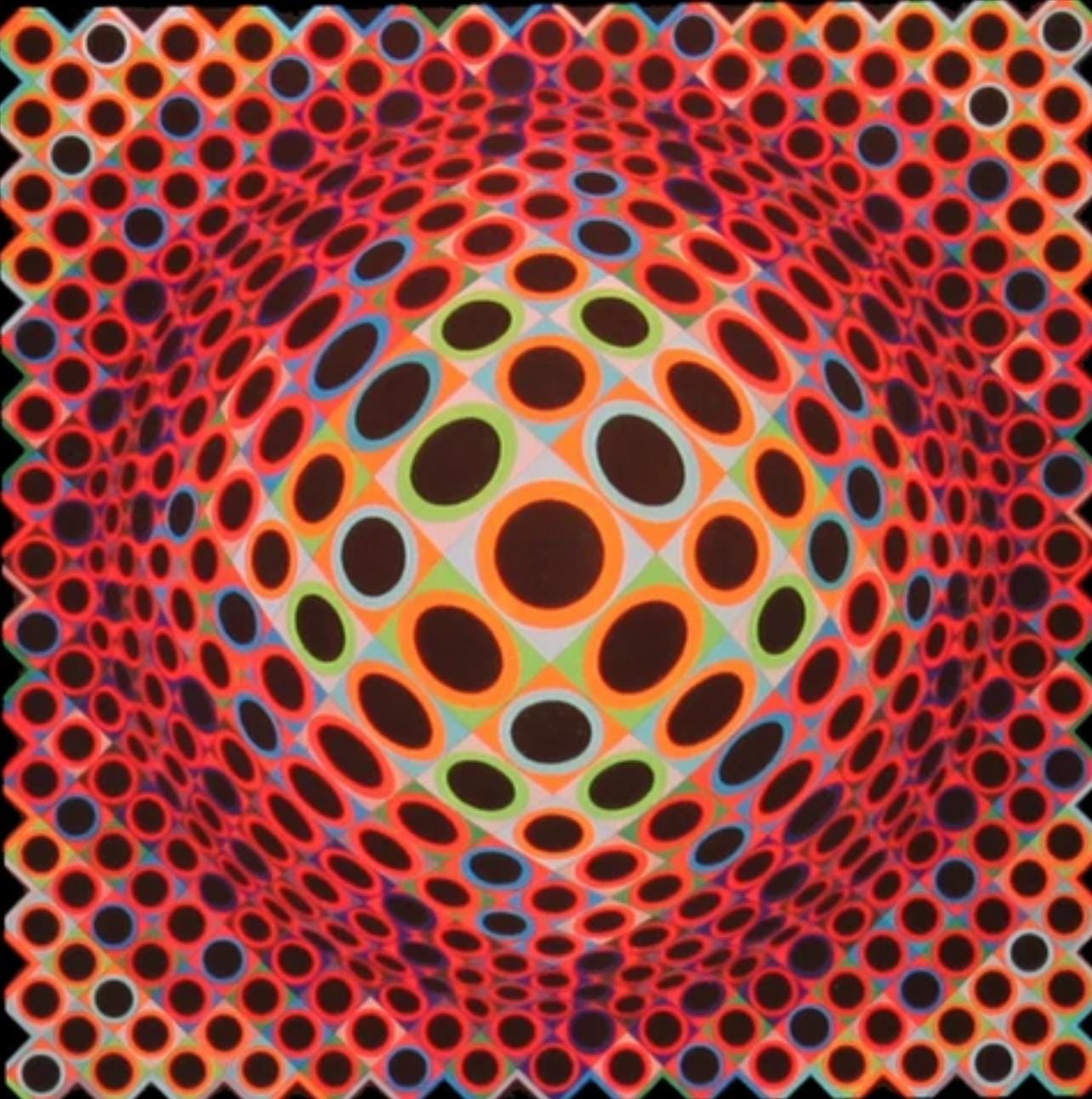 Victor Vasarely, Composition, Vega, Hliogravure