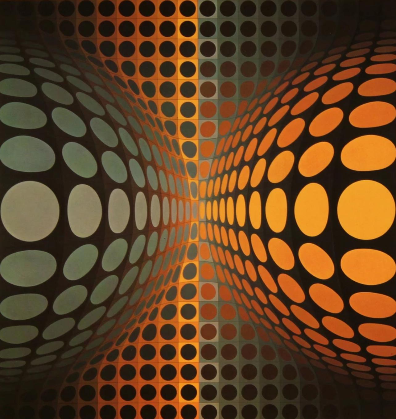 Victor Vasarely, Composition, Vega, Hliogravure