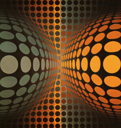 Victor Vasarely, Composition, Vega, Hliogravure