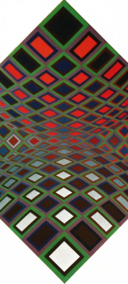 Victor Vasarely, Composition, Vega, Hliogravure