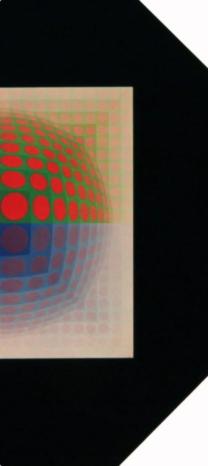 Victor Vasarely, Composition, Vega, Hliogravure