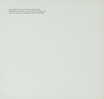 William Turnbull, Composition, Vormen Van De Kleur, Silkscreen
