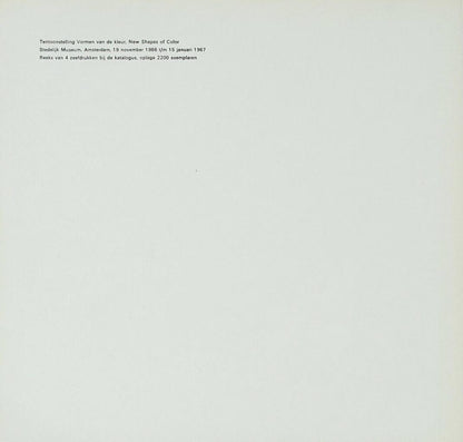 Bob Bonies, Composition, Vormen Van De Kleur, Silkscreen