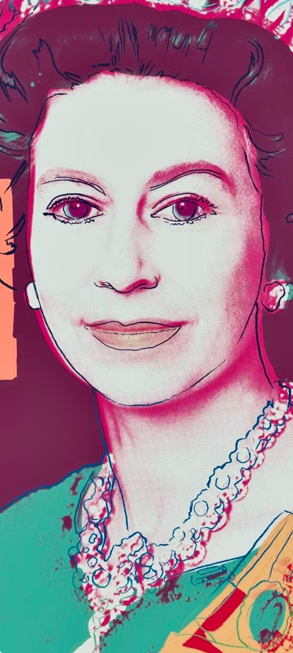 Andy Warhol, Queen Elizabeth Ii, N335, Official, Sunday B. Morning, Silkscreen