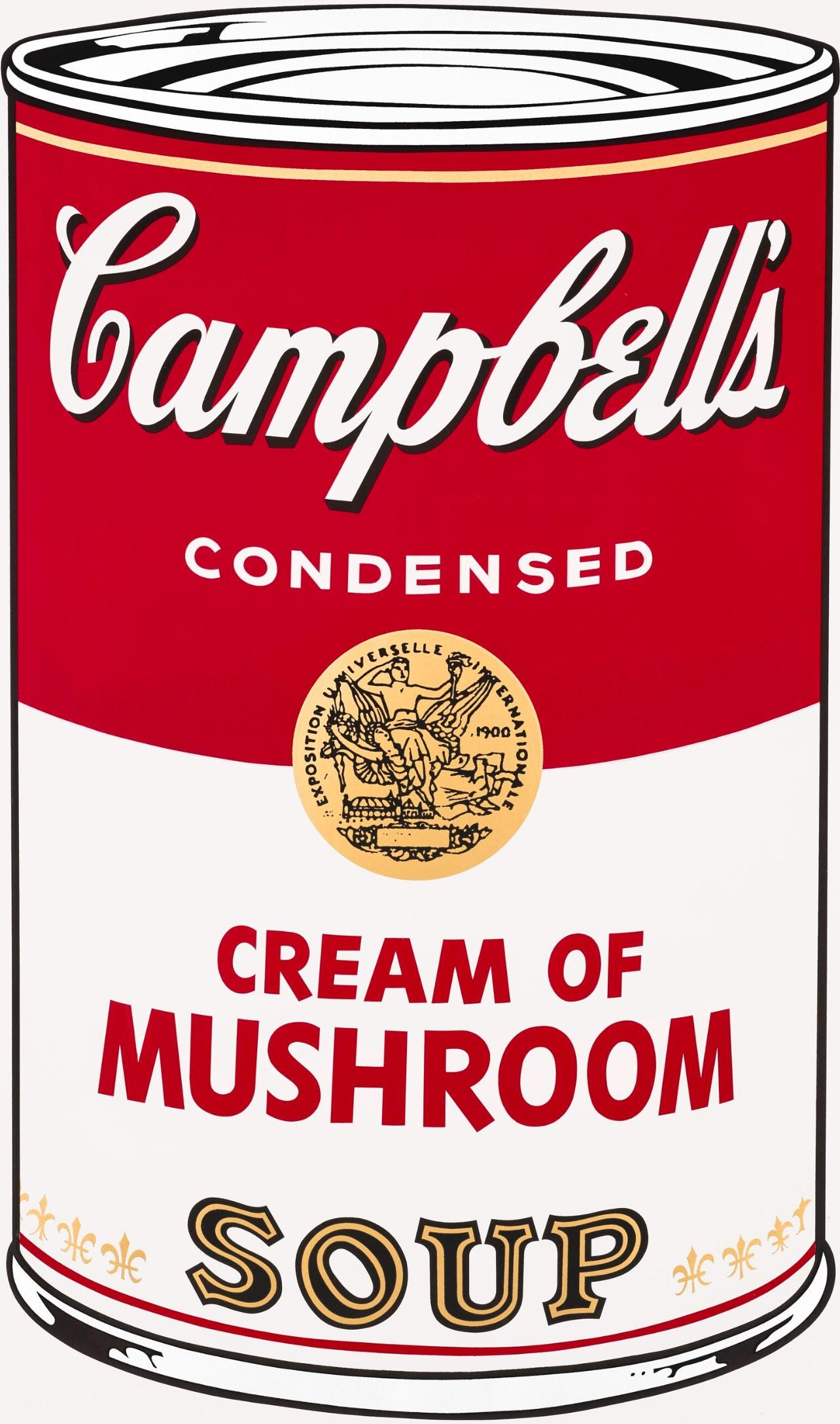 Andy Warhol, Campbells Soup, Cream Of Mushroom, Official Edition, Sunday B. Morning, Silkscreen