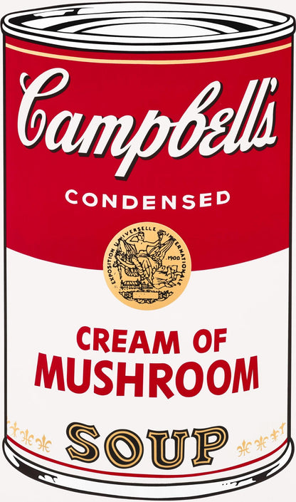 Andy Warhol, Campbells Soup, Cream Of Mushroom, Official Edition, Sunday B. Morning, Silkscreen