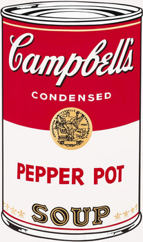 Andy Warhol, Campbells Soup, Pepper Pot, Official Edition, Sunday B. Morning, Silkscreen