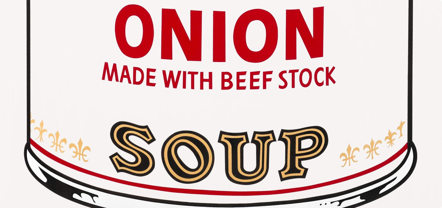 Andy Warhol, Campbells Soup, Onion, Official Edition, Sunday B. Morning, Silkscreen