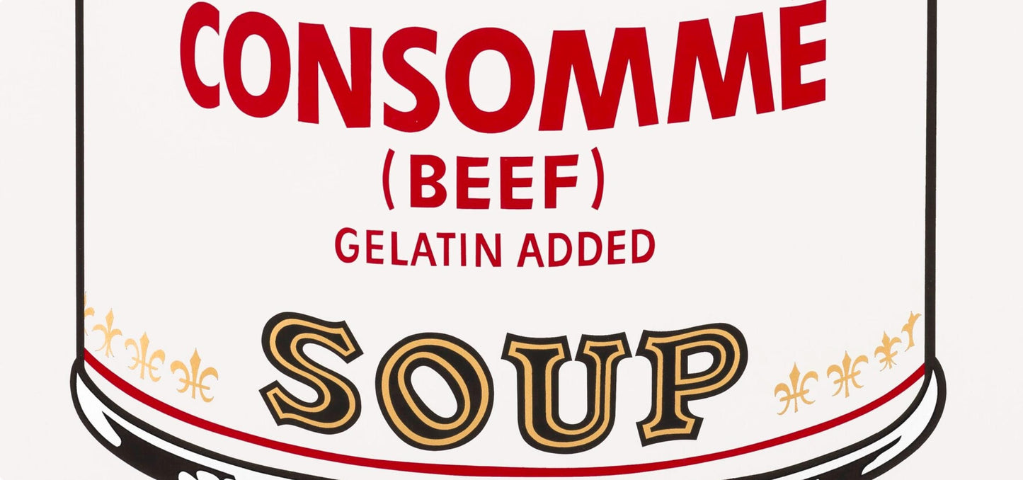 Andy Warhol, Campbells Soup, Consomm, Official Edition, Sunday B. Morning, Silkscreen