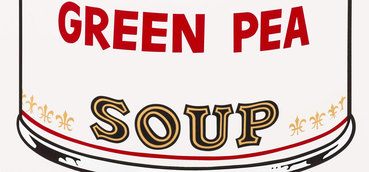 Andy Warhol, Campbells Soup, Green Pea, Official Edition, Sunday B. Morning, Silkscreen