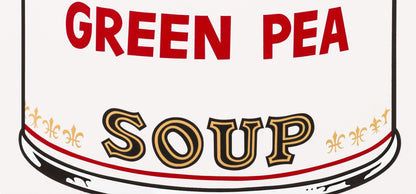 Andy Warhol, Campbells Soup, Green Pea, Official Edition, Sunday B. Morning, Silkscreen