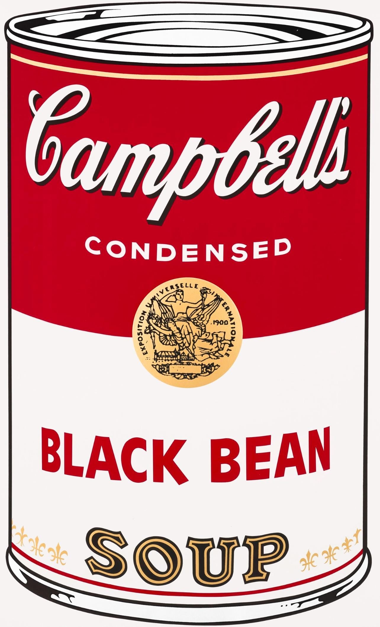 Andy Warhol, Campbells Soup, Black Bean, Official Edition, Sunday B. Morning, Silkscreen