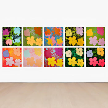 Andy Warhol, Flowers, Suite Of Ten, Official Edition, Sunday B. Morning, Silkscreens