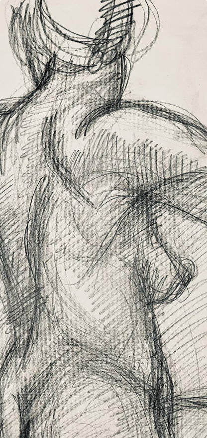 Ian Hornak, Renaissance Female Nude Figure Study, 1963, Original Drawing