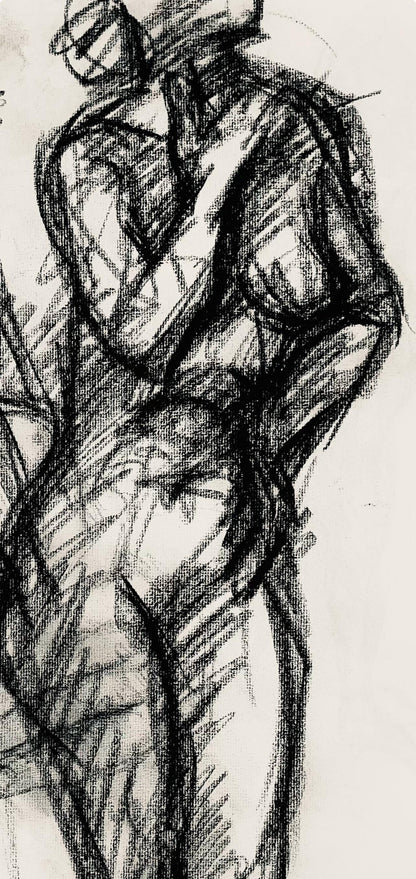 Ian Hornak, Renaissance Female Nude Figure Study, 1963, Original Drawing