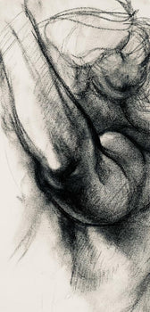 Ian Hornak, Renaissance Female Nude Figure Study, 1963, Original Drawing