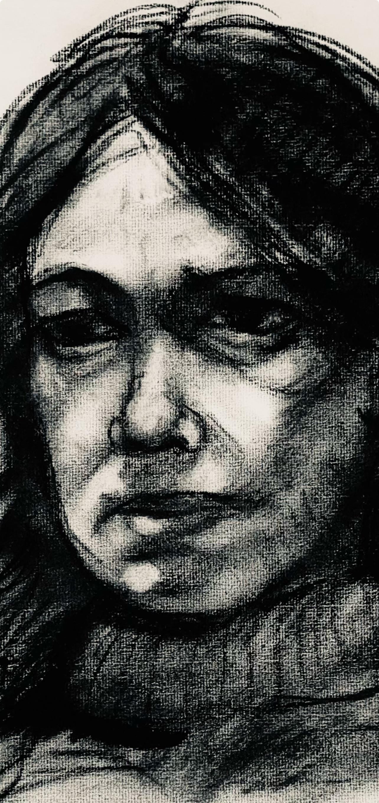 Ian Hornak, Renaissance Female Figure Study, 1963, Original Drawing