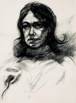 Ian Hornak, Renaissance Female Figure Study, 1963, Original Drawing