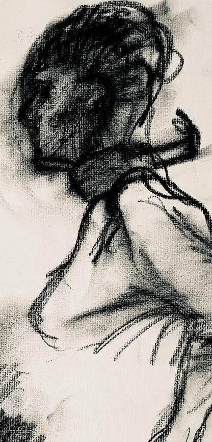 Ian Hornak, Female And Male Figure Study, 1963, Original Drawing