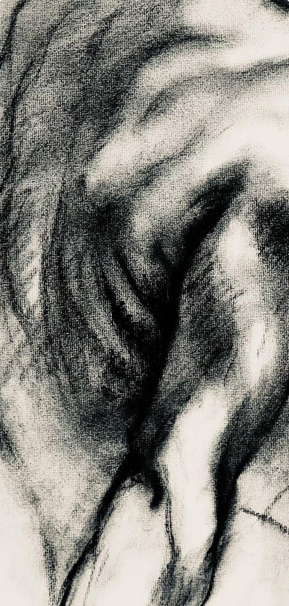 Ian Hornak, Renaissance Female Nude Figure Study, 1963, Original Drawing