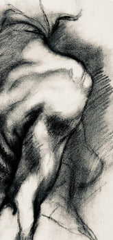 Ian Hornak, Renaissance Female Nude Figure Study, 1963, Original Drawing