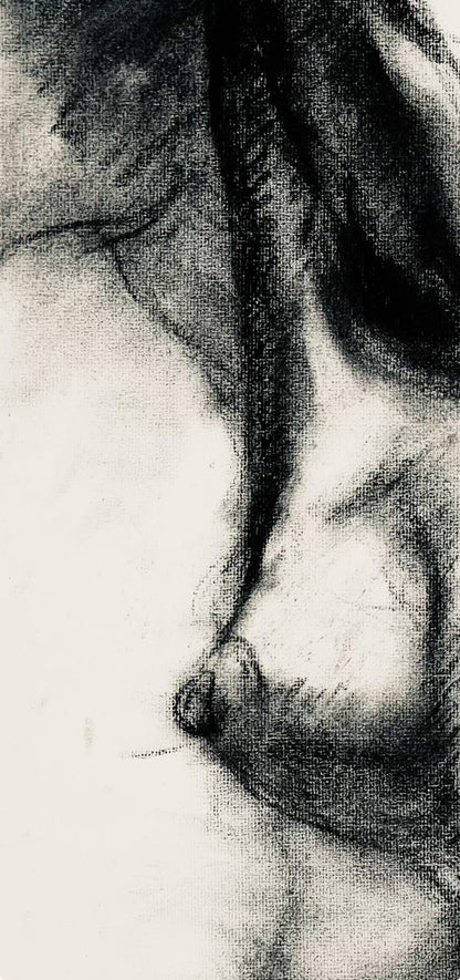 Ian Hornak, Renaissance Female Nude Figure Study, 1963, Original Drawing
