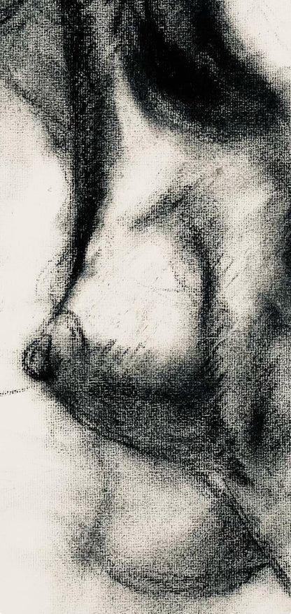 Ian Hornak, Renaissance Female Nude Figure Study, 1963, Original Drawing