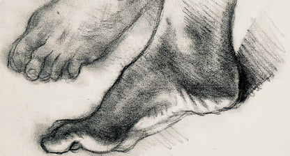 Ian Hornak, Renaissance Foot Study, 1963, Original Drawing