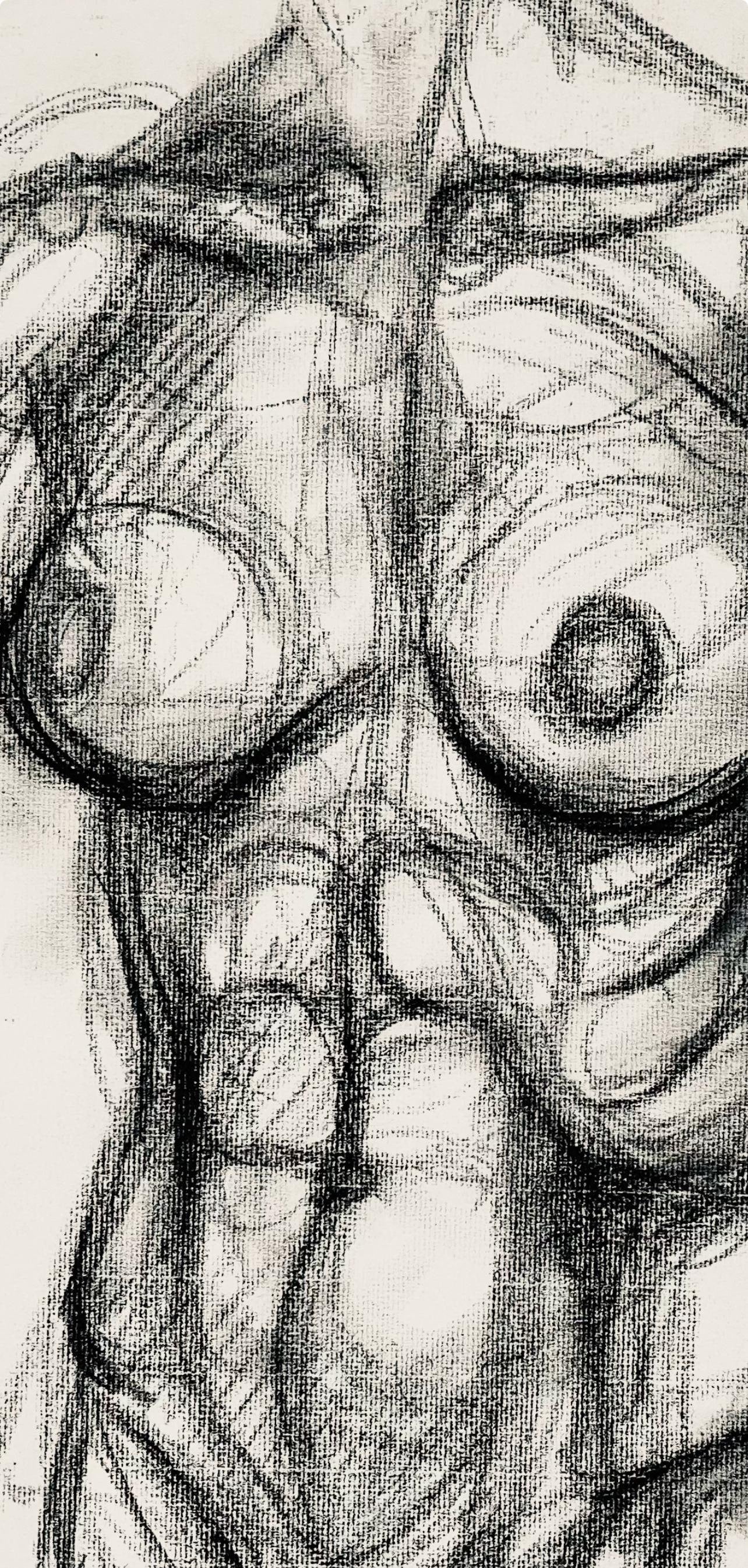 Ian Hornak, Renaissance Female Nude Figure Study, 1963, Original Drawing