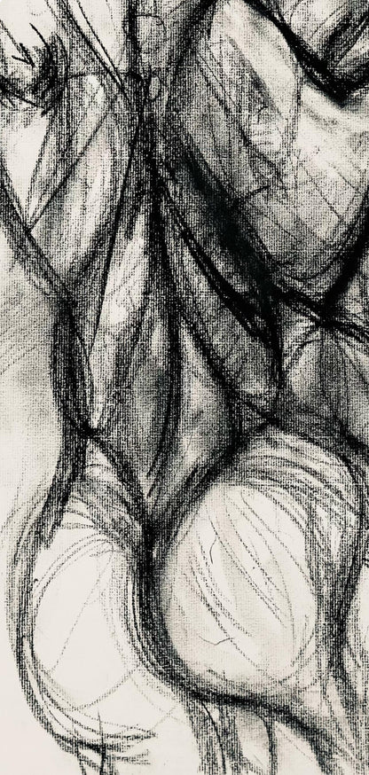 Ian Hornak, Renaissance Male Nude Figure Study, 1963, Original Drawing