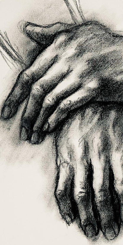 Ian Hornak, Renaissance Hand Study, 1964, Original Drawing